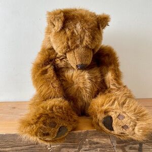 Russ Caress Soft Pets KODIAK Large Heavy Bear NEW w Tags 21" Big Blue House